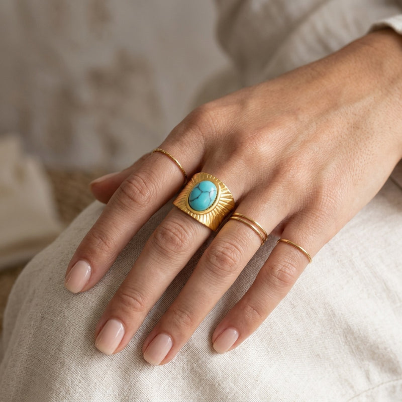 Turquoise Ring "Lumina"