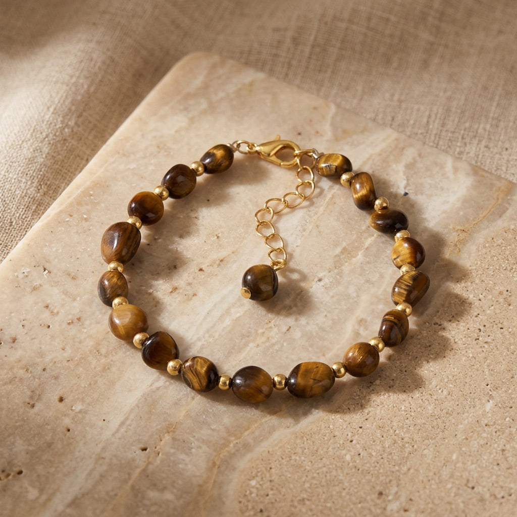 Tiger Eye Stone Bracelet "Yanlei"
