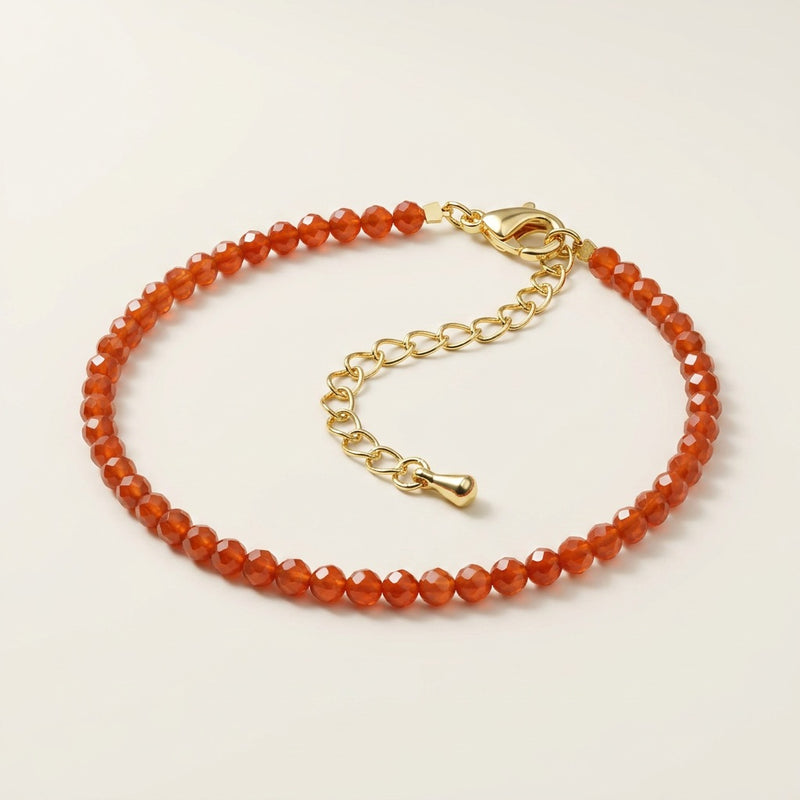 Carnelian Stone Bracelet "Bohem"