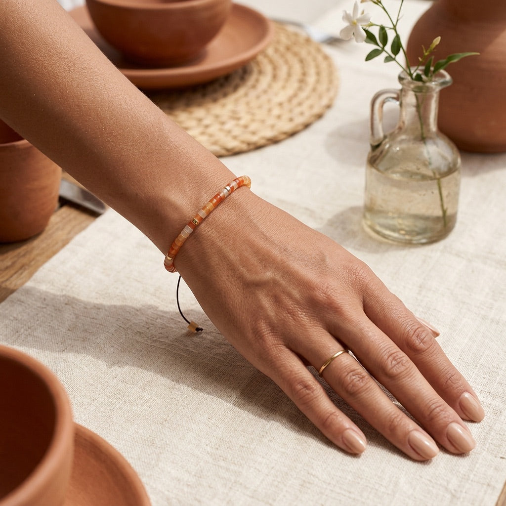Carnelian Stone Bracelet "Emperor"