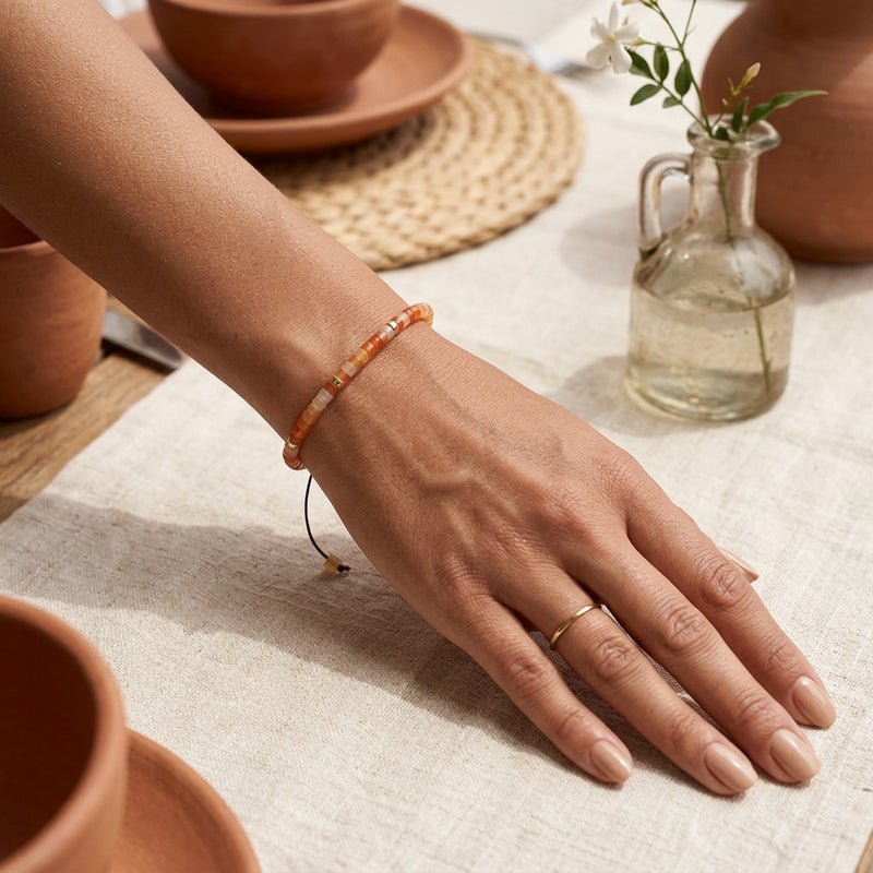 Carnelian Stone Bracelet "Emperor"