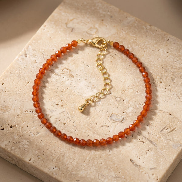 Carnelian Stone Bracelet "Bohem"