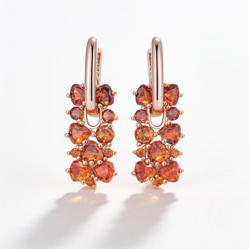 Carnelian Earrings "Gradient"
