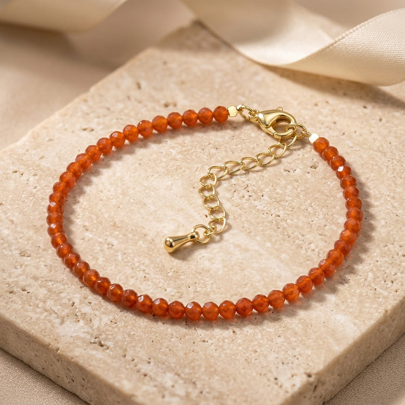 Carnelian Stone Bracelet "Bohem"