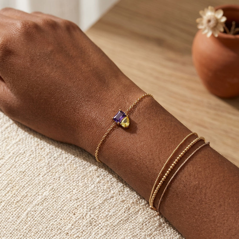 Citrine Stone Bracelet “Esmira”