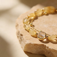 Citrine Crystal Bracelet "Golden Solstice"