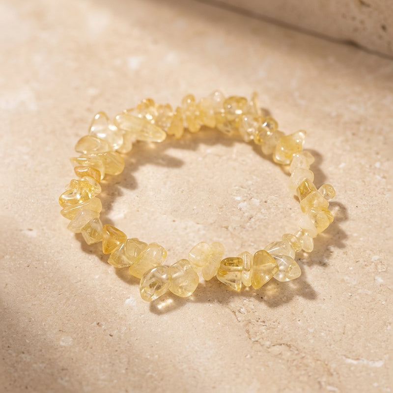 Citrine Elastic Stone Bracelet "Nama"