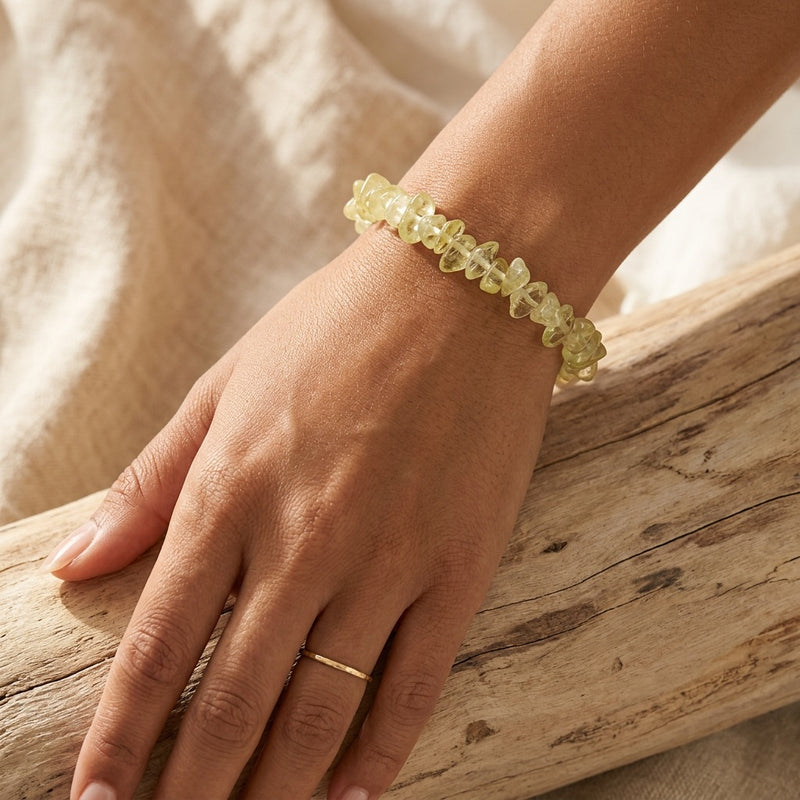Citrine Elastic Stone Bracelet "Nama"