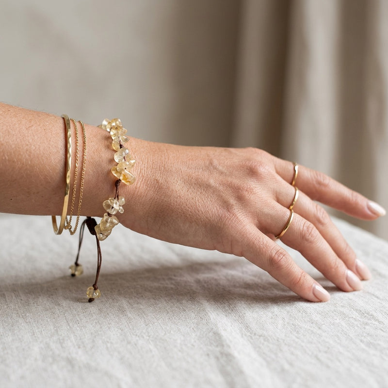 Yellow Citrine Bracelet "madru"
