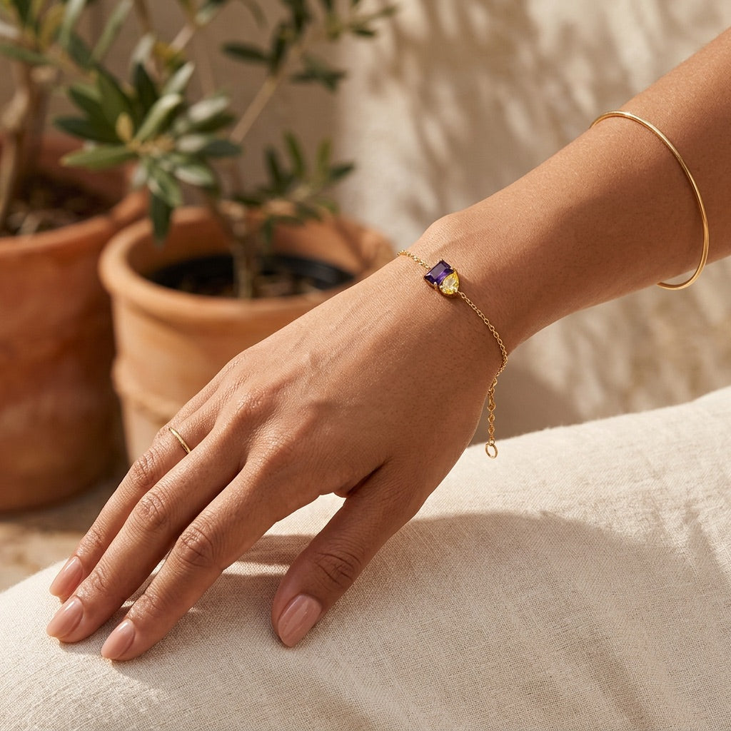 Citrine Stone Bracelet “Esmira”
