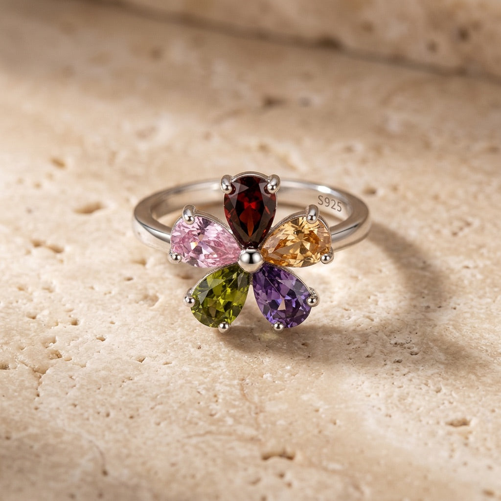 Multi Gemstone Ring "Lucky"