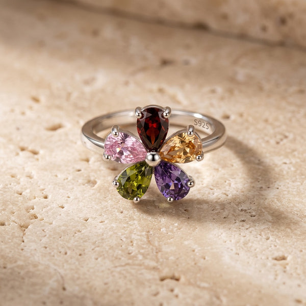 Multi Gemstone Ring "Lucky"