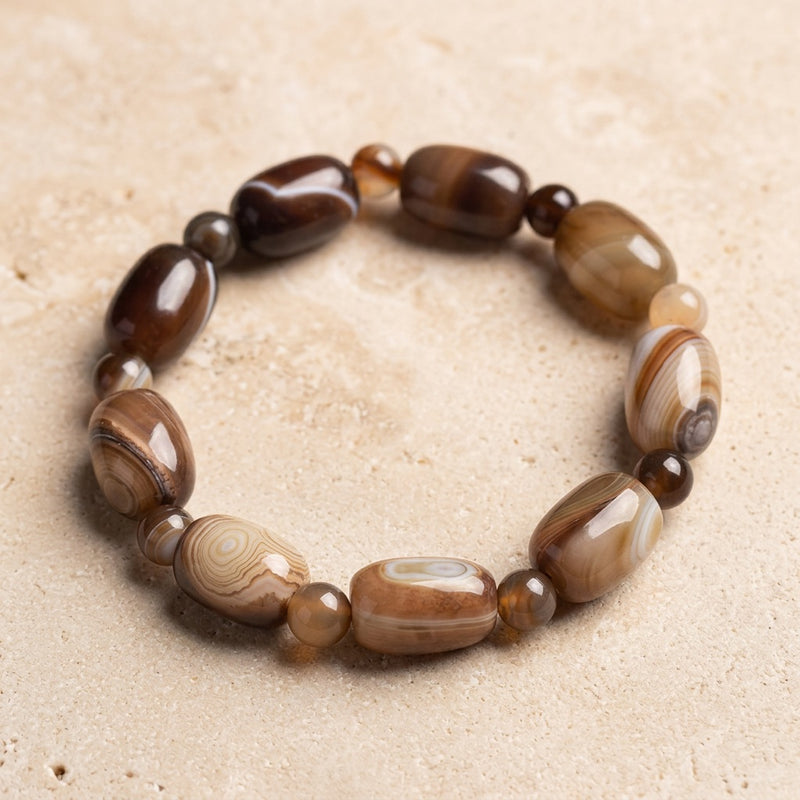 Coffee Agate Bracelet "Elyra"