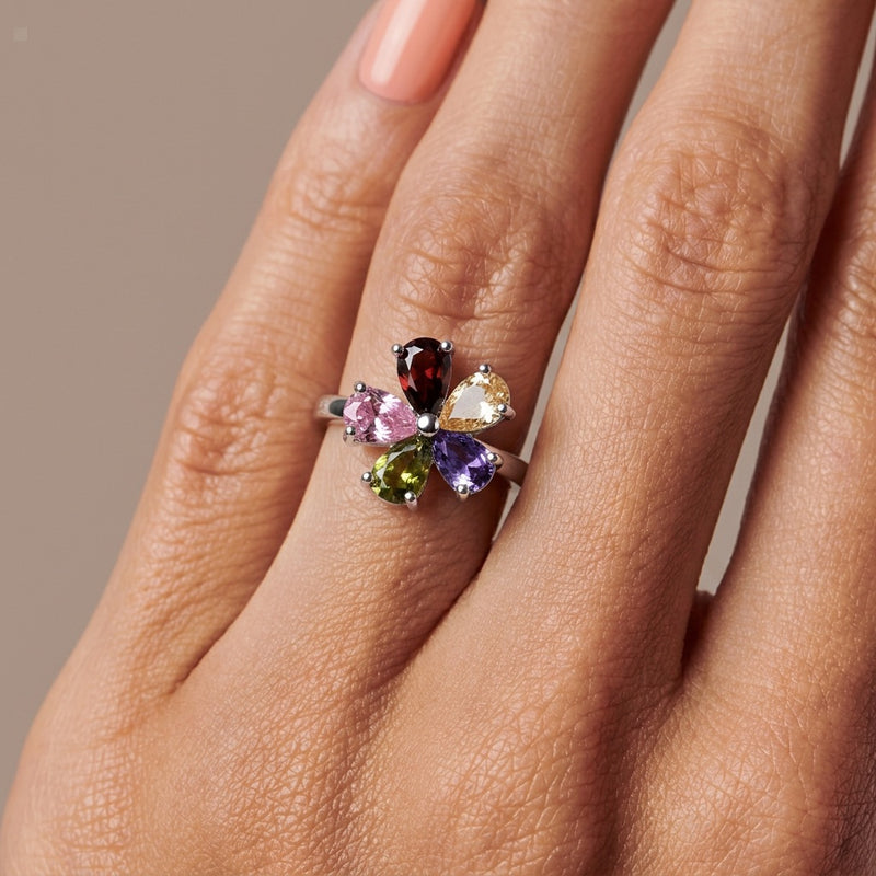 Multi Gemstone Ring "Lucky"