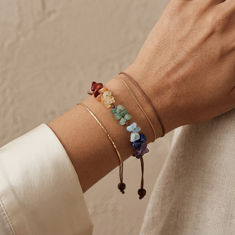 7 Chakras Stone Bracelet "Madura"