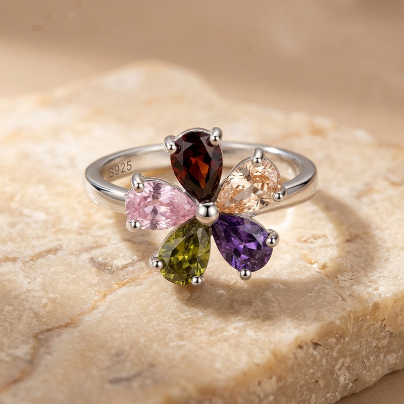 Multi Gemstone Ring "Lucky"