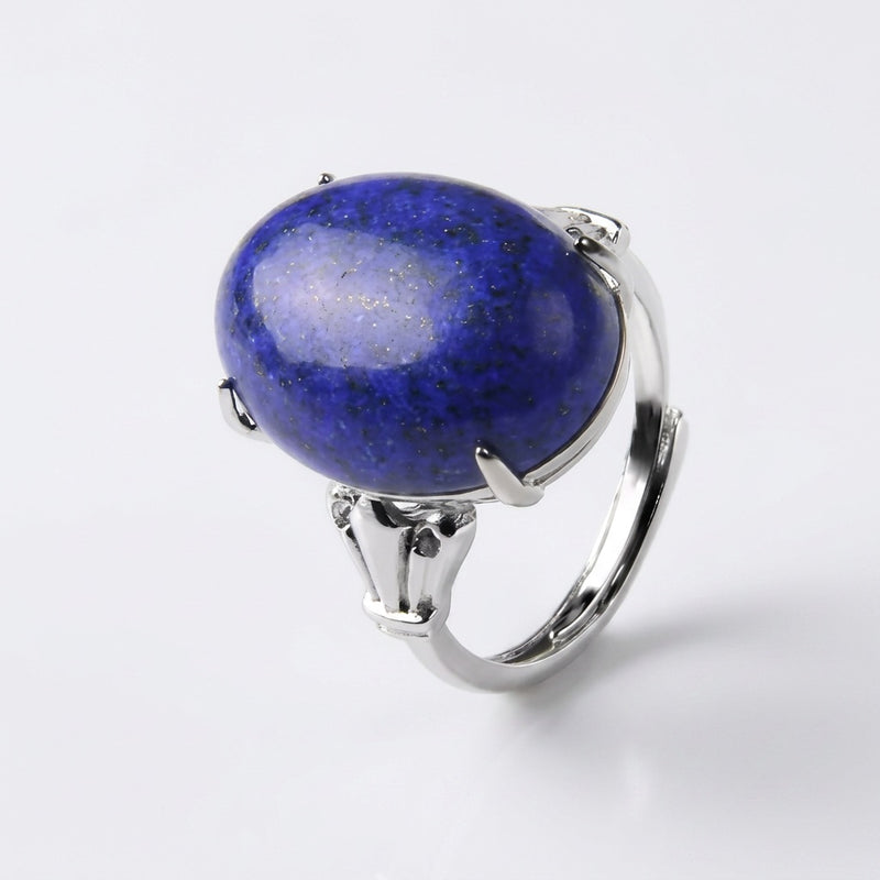 Lapis Lazuli Stone Adjustable Ring "Astralis"