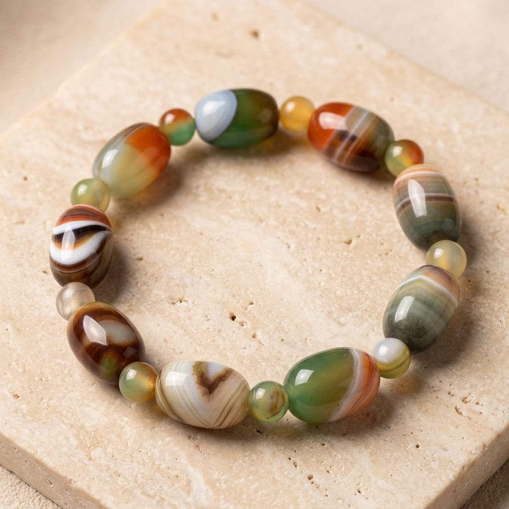 Phoenix Agate Bracelet "Elyra"