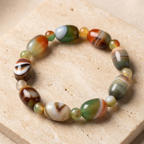 Phoenix Agate Bracelet "Elyra"