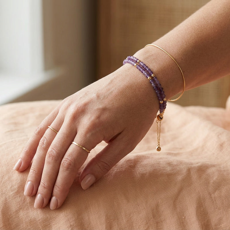 Amethyst Stone Bracelet "Feels"