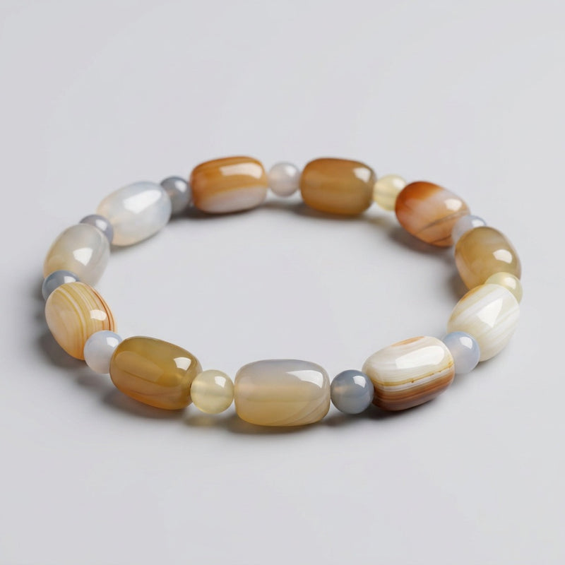 Grey Agate Bracelet "Elyra"