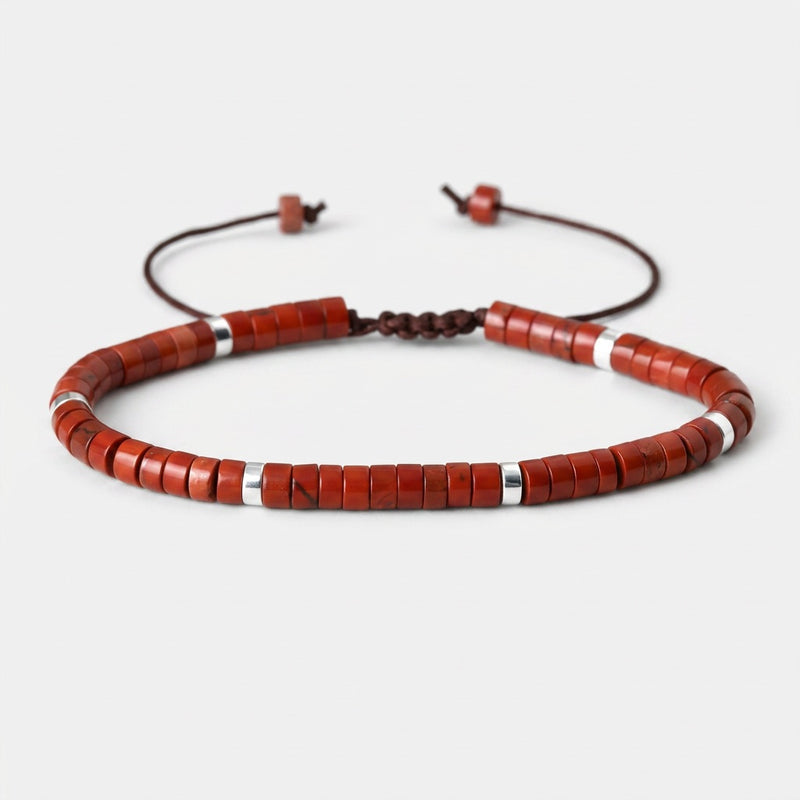 Red Jasper Beaded Bracelet Emperor