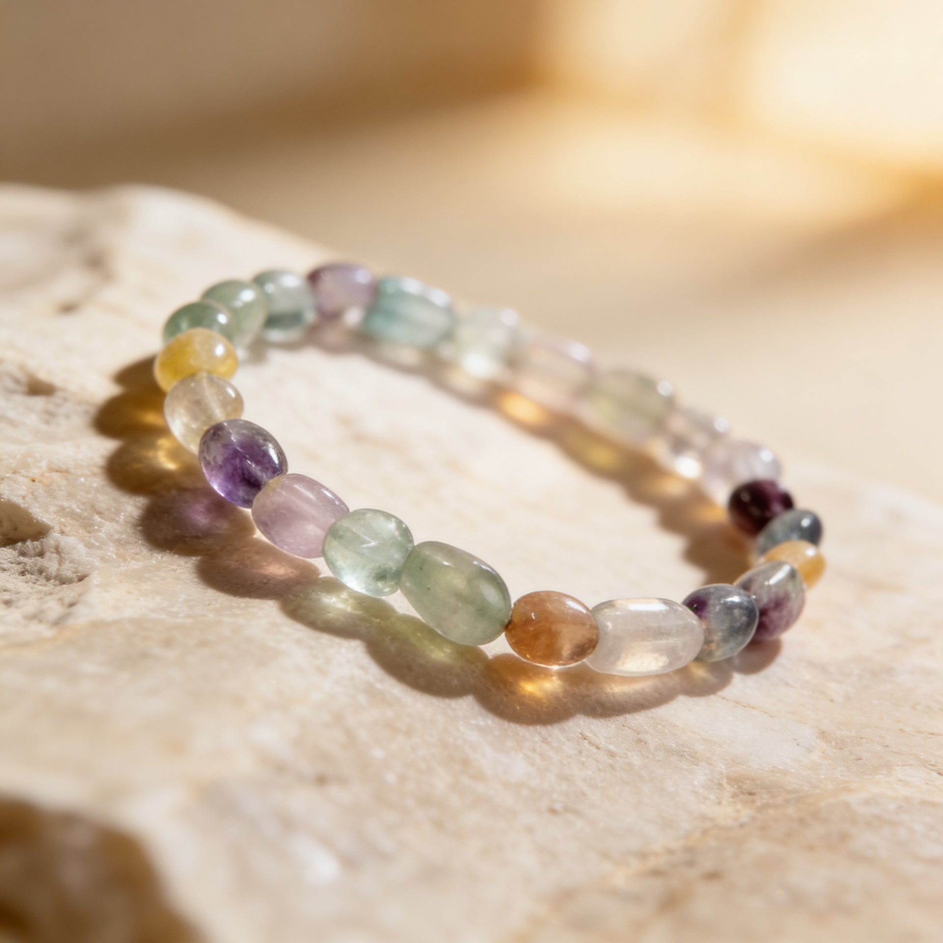 Fluorite Stone Bracelet “Mindflow”