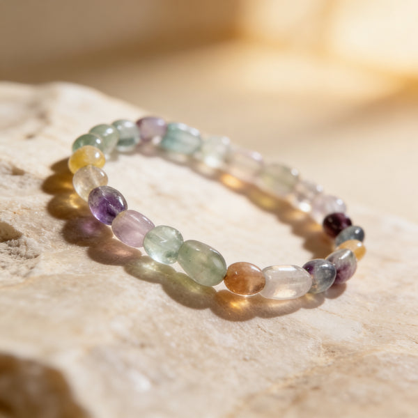 Fluorite Stone Bracelet “Mindflow”
