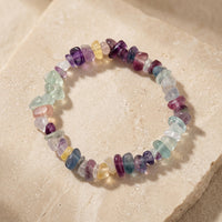Fluorite Elastic Stone Bracelet "Nama"