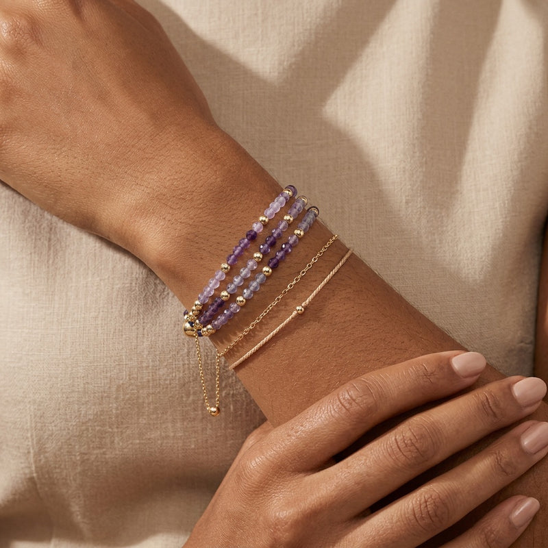 Fluorite Stone Bracelet "Velmora"
