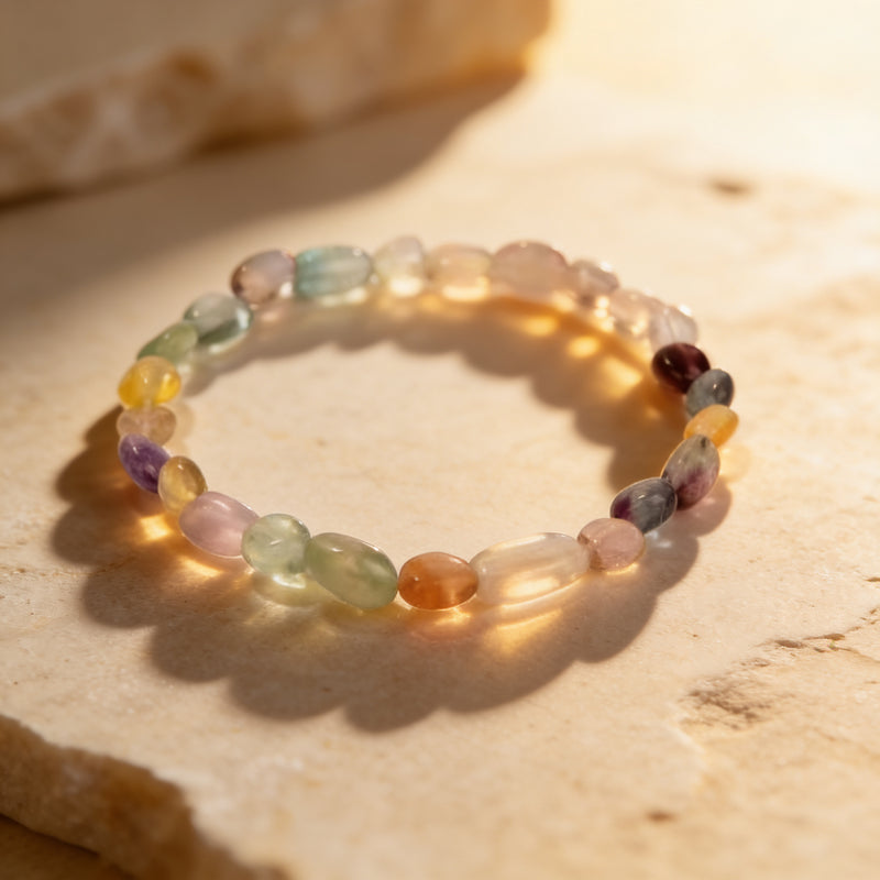 Fluorite Stone Bracelet “Mindflow”