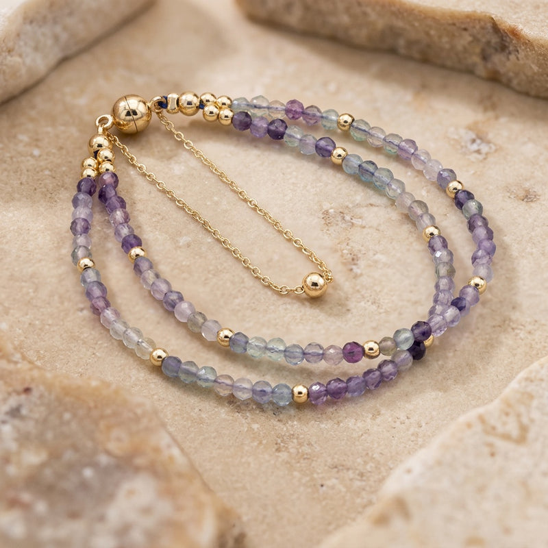 Fluorite Stone Bracelet "Velmora"