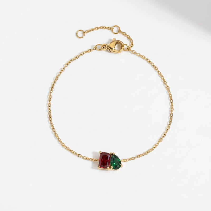 Garnet Stone Bracelet “Esmira”