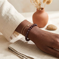 Garnet Stone Bracelet “Element”