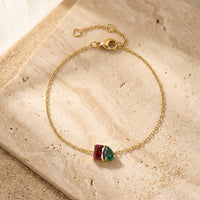 Garnet Stone Bracelet “Esmira”