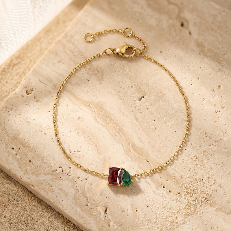 Garnet Stone Bracelet “Esmira”