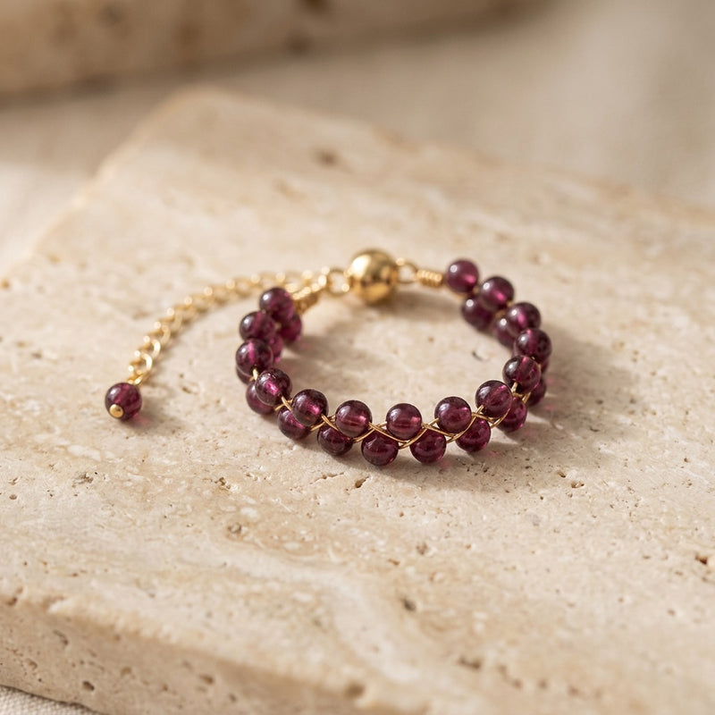 Garnet Ring round "Grape"
