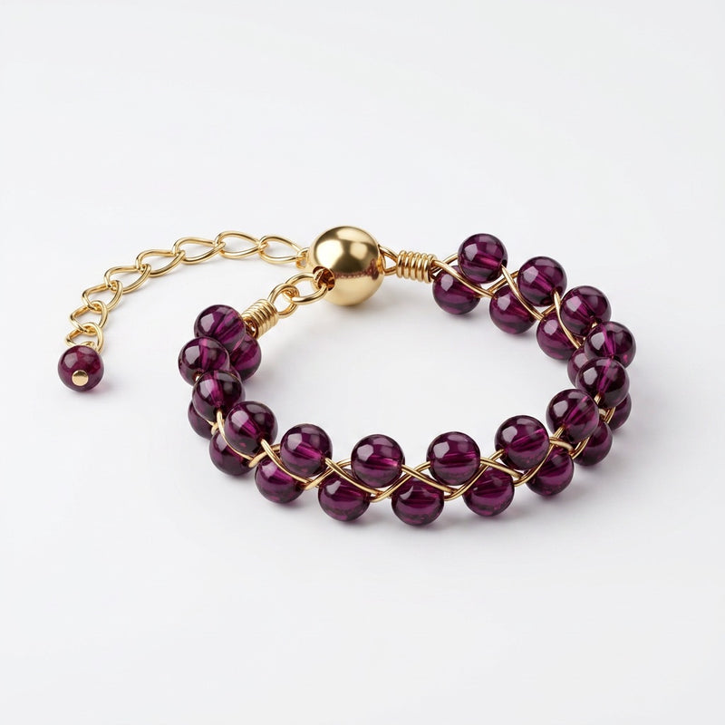 Garnet Ring round "Grape"