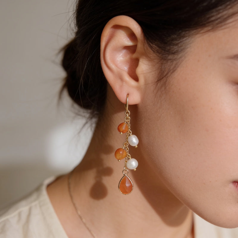 Agate Drop Earrings “Mirelya”