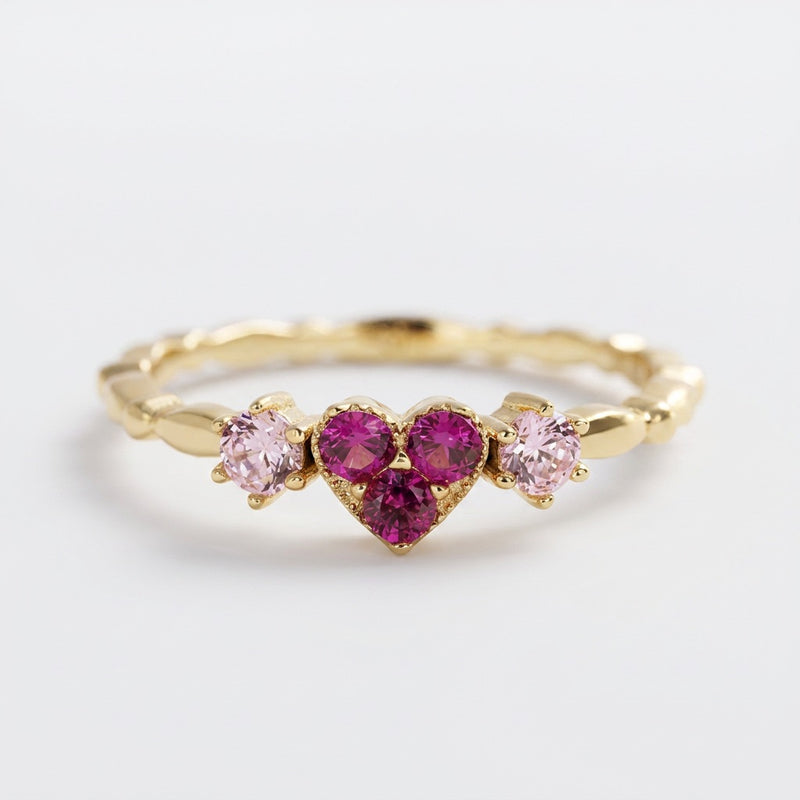 Rose Quartz Ring "Valentine"