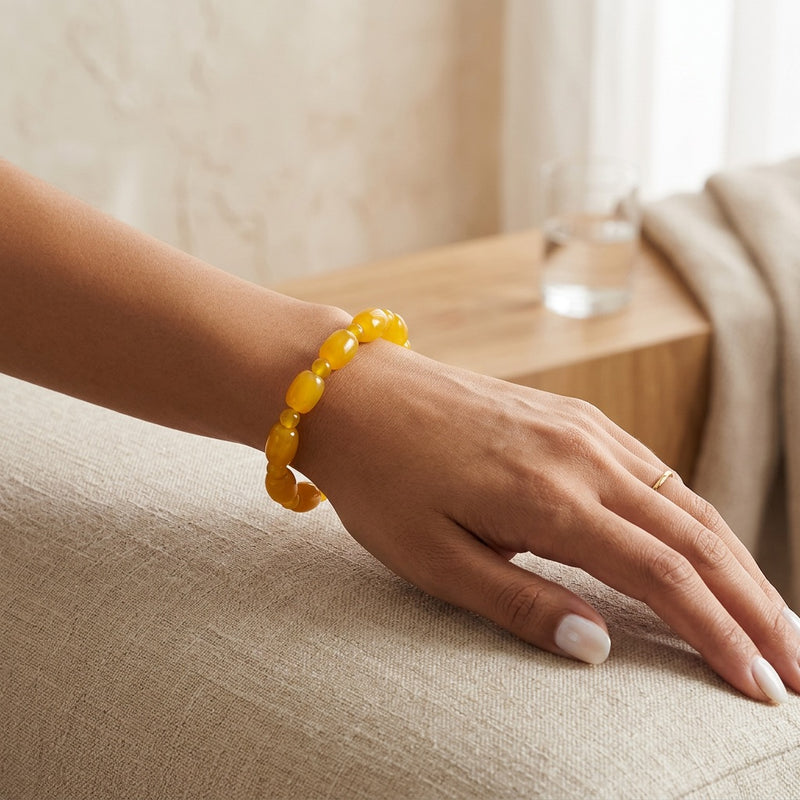 Yellow Agate Bracelet “Elyra”