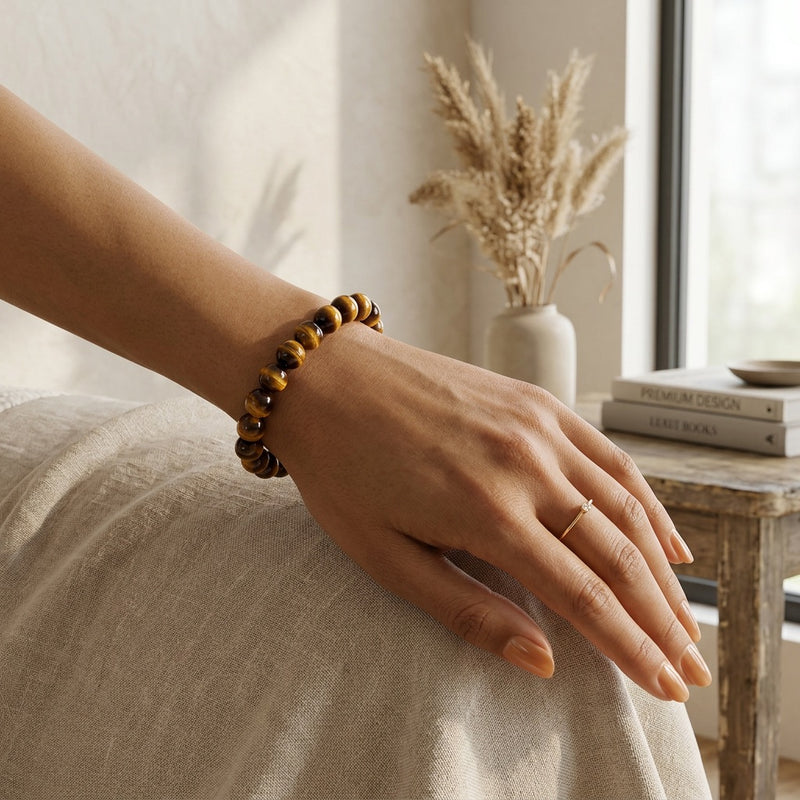 Tiger Eye Stone Bracelet "Element"