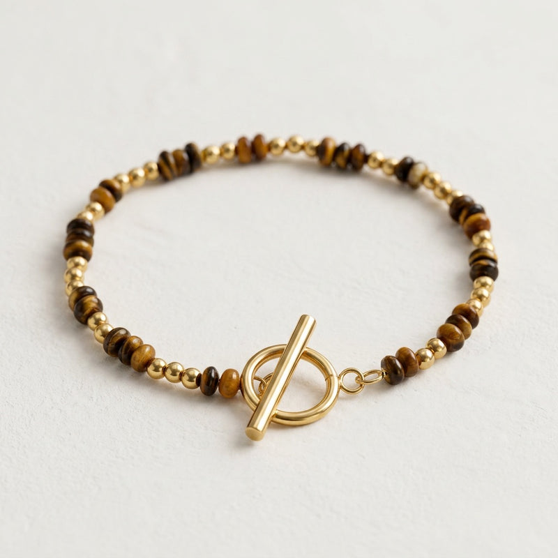 Tiger Eye Bracelet "Nautilis"