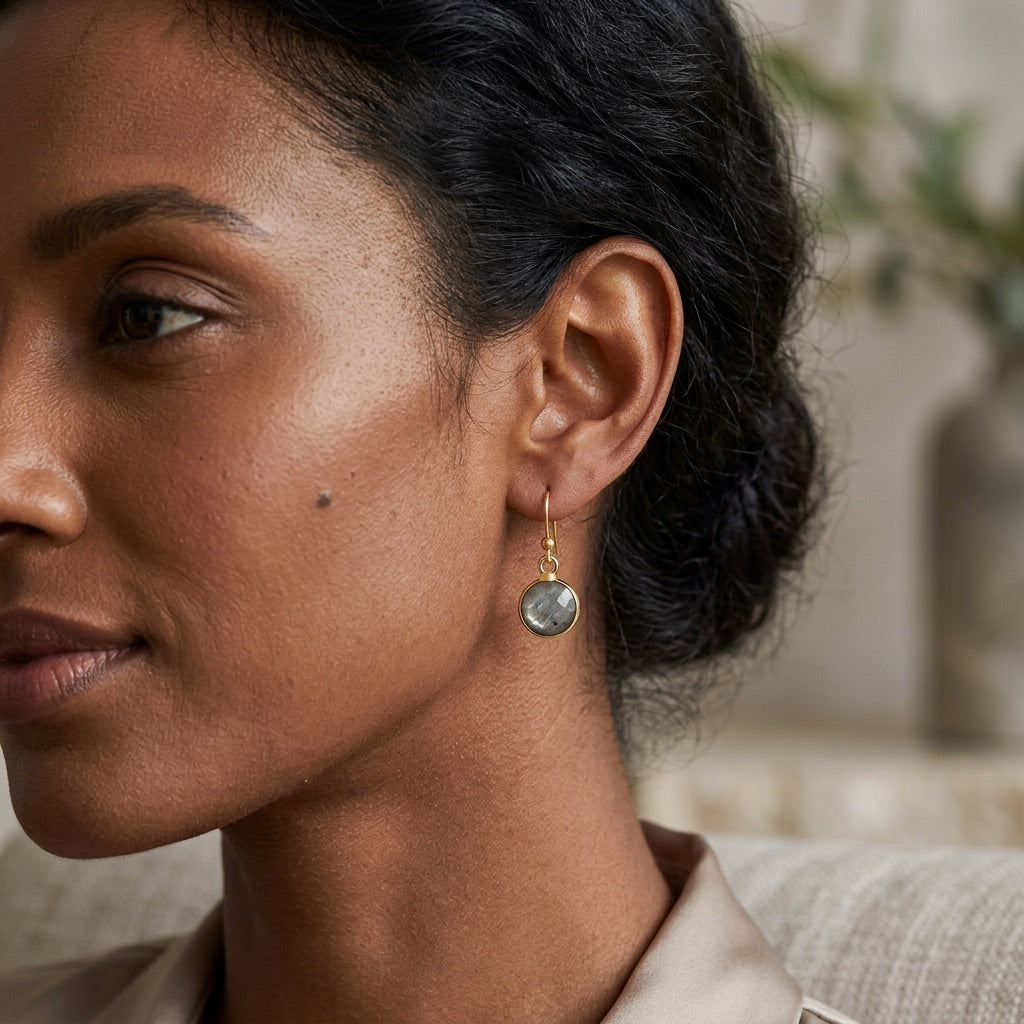 Labradorite Stone Earrings "Precious"