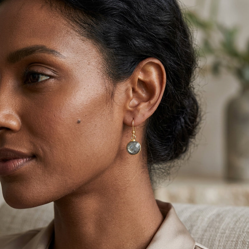 Labradorite Stone Earrings "Precious"