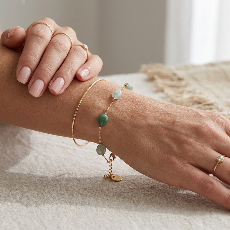 Aventurine Stone Bracelet "Luneria"