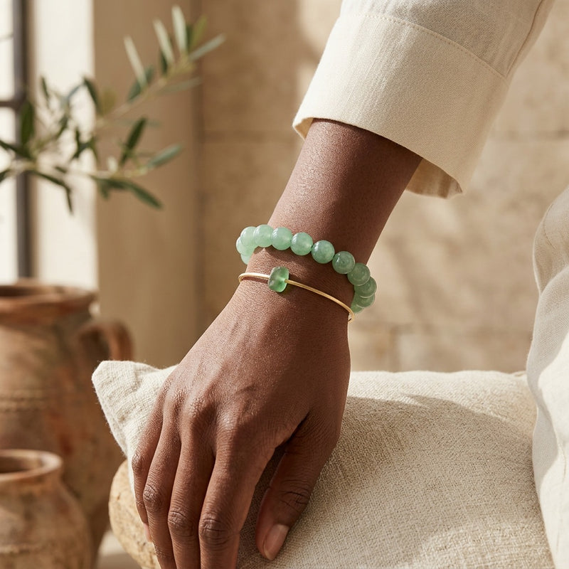 Green Aventurine Stone Bracelet "Element"