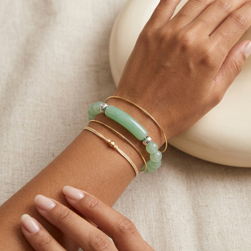 Green Aventurine Stone Bracelet "Sylven"