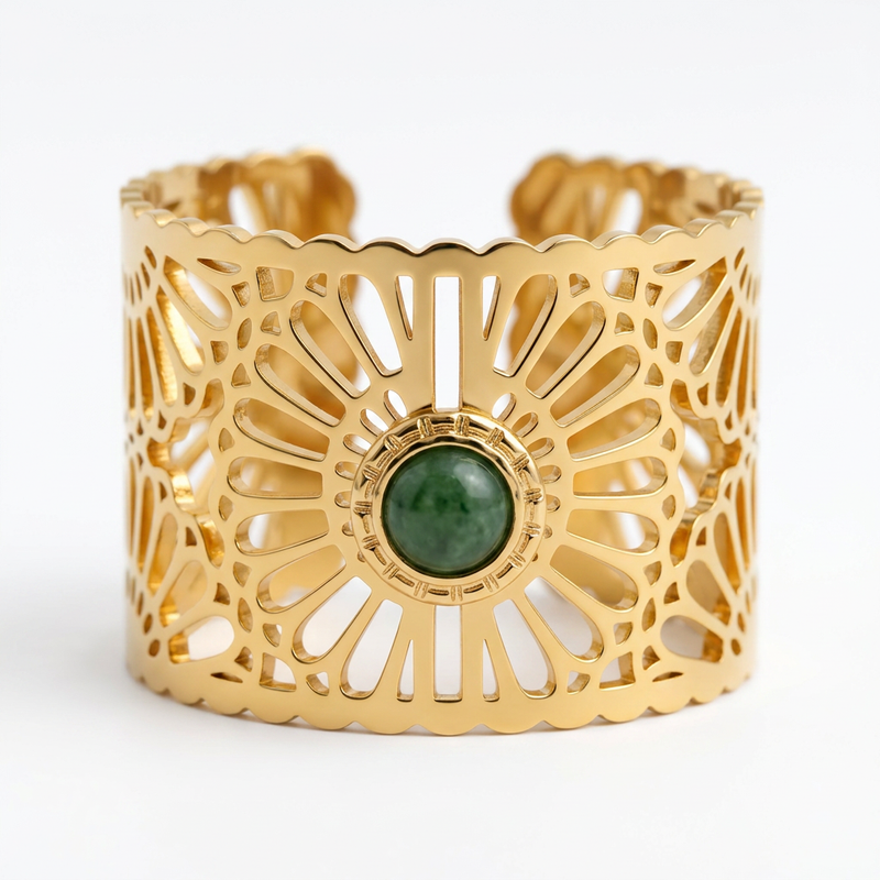 Green Aventurine Adjustable Ring "Versatil"