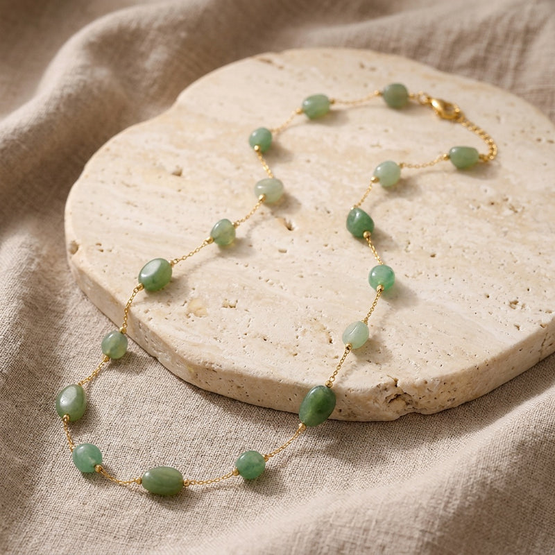 Aventurine Stone Necklace "Lunatic"